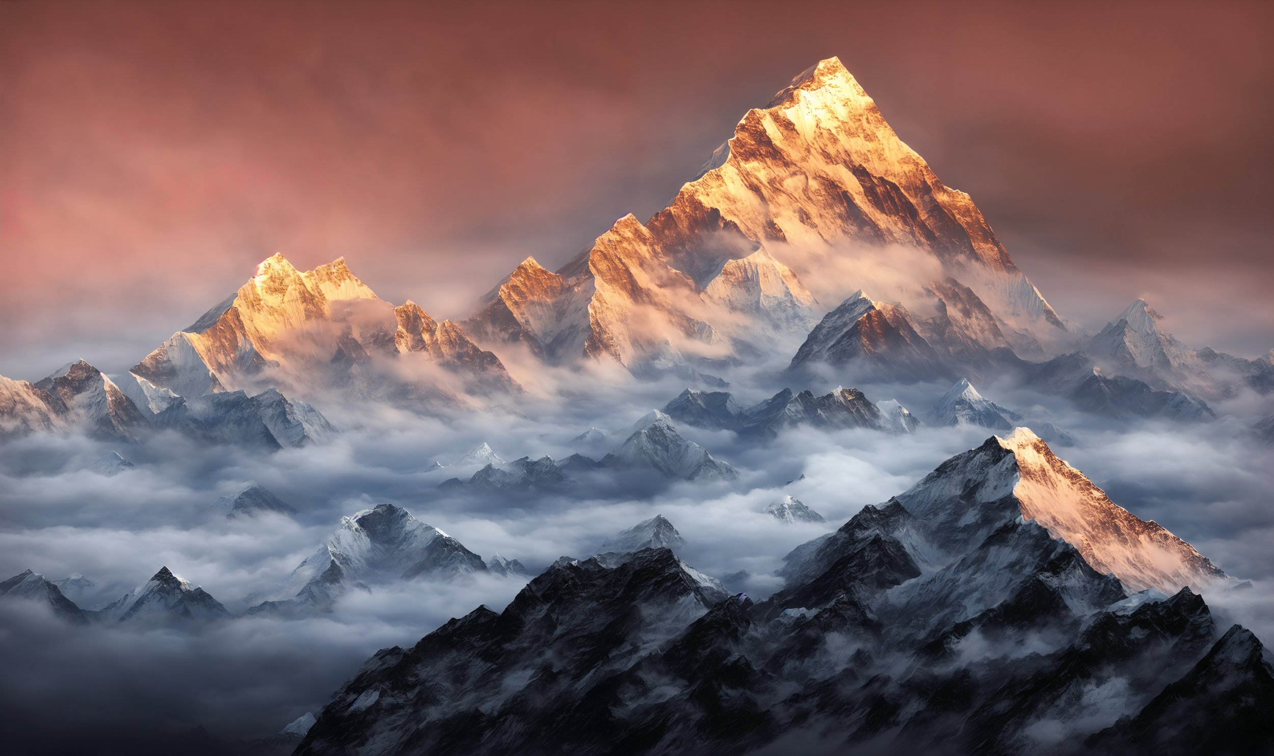 Everest Painting by Utah Print Vault