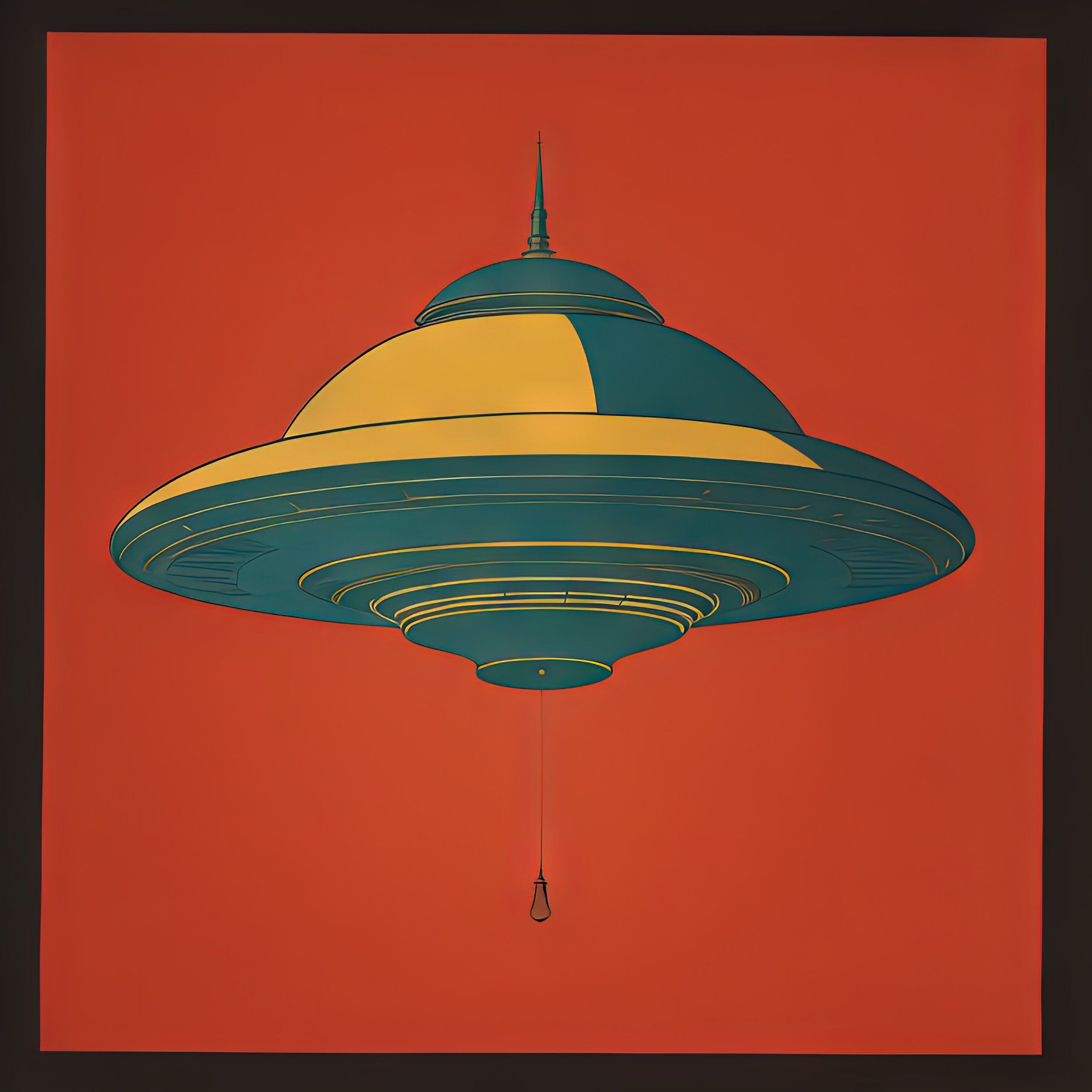 Vintage Saucer by Utah Print Vault