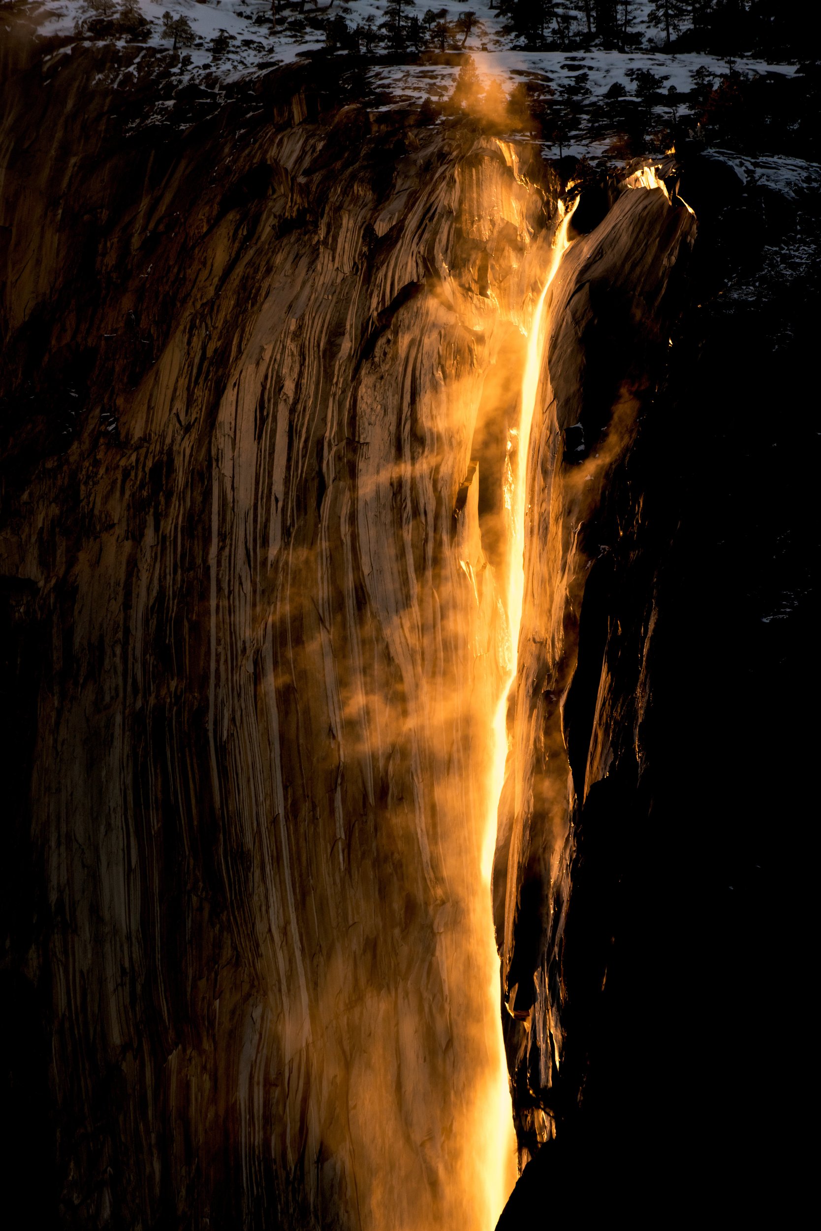 Intense horestail falls by Utah Print Vault