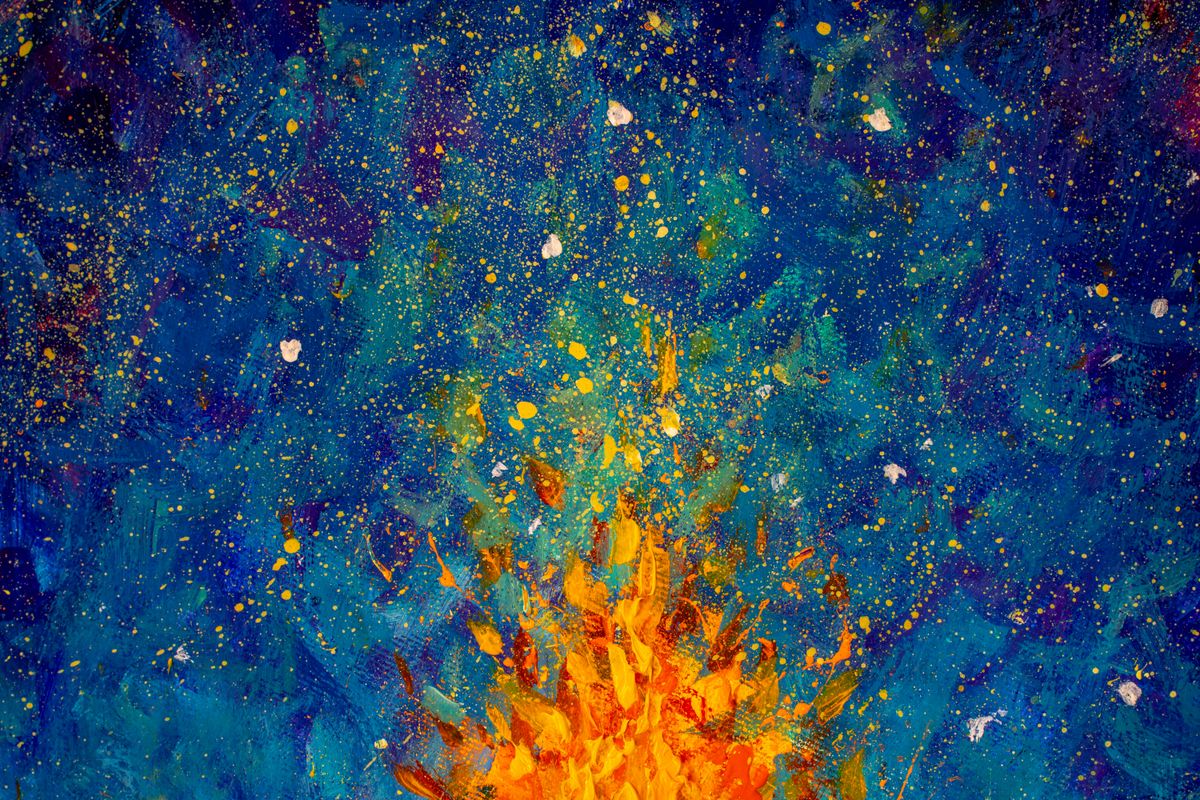 Dancing Around the Fire by Utah Print Vault