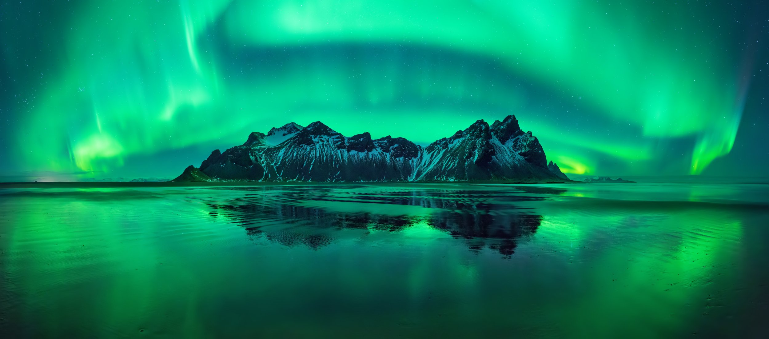Green Sky Iceland by Utah Print Vault