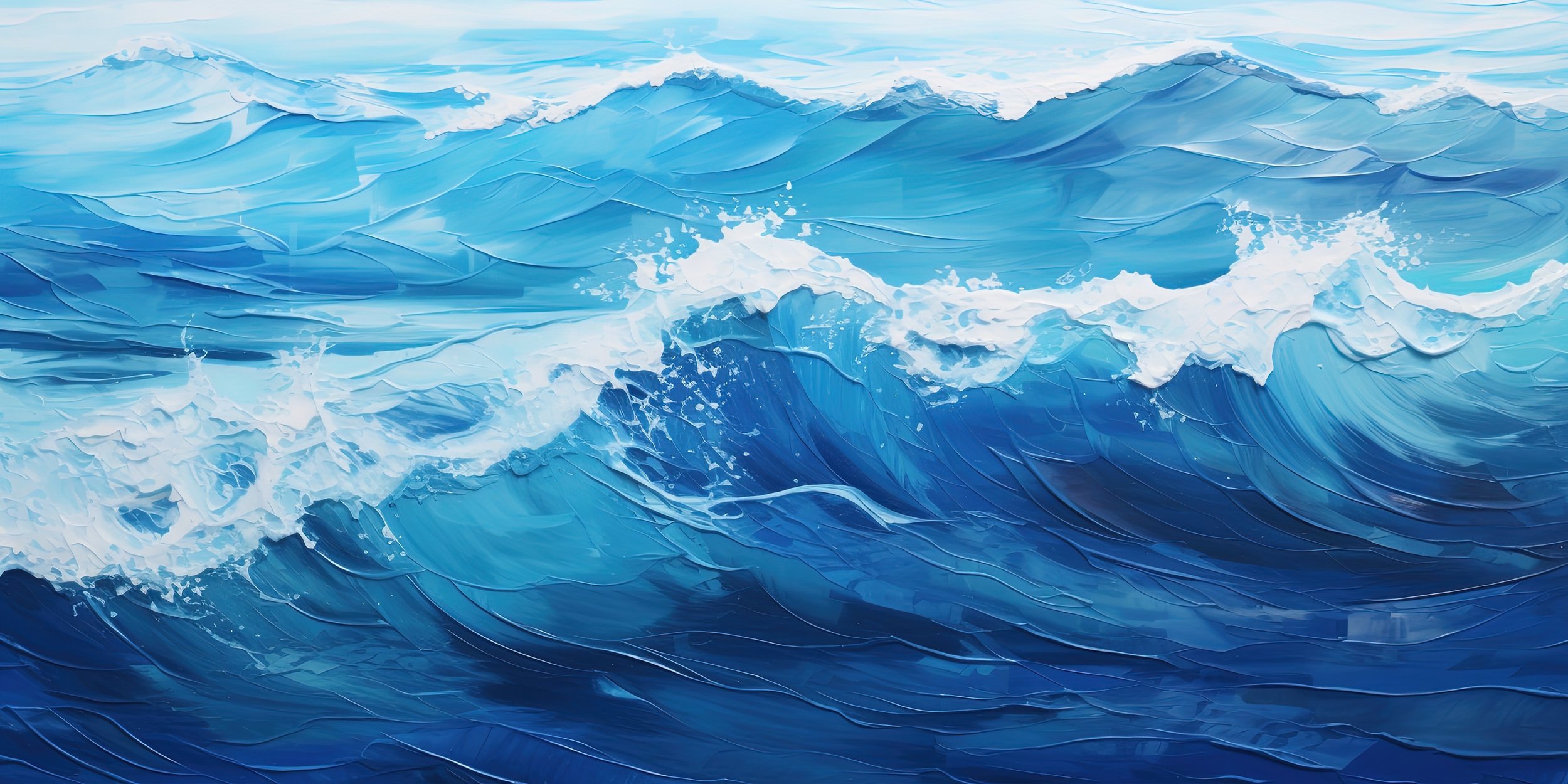 Ocean   Painting by Utah Print Vault